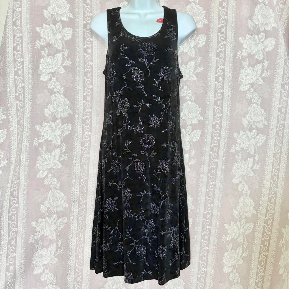 Molly Malloy Evening Black Sparkly Dress with Matching Shrug